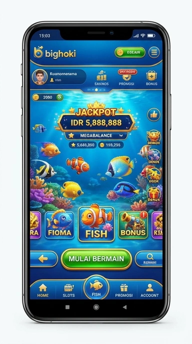 Layar utama bighoki — antarmuka bersih setelah instalasi